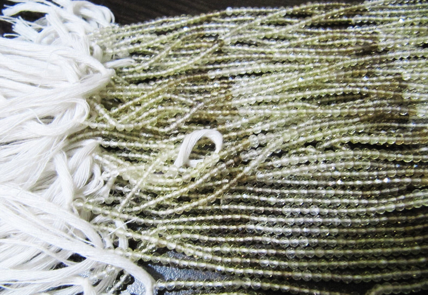 Natural Bear Quartz Shaded Rondelle Faceted 2mm Beads Strand 13 Inch Long High Quality Beads For Jewelry Making Sold Per Strand