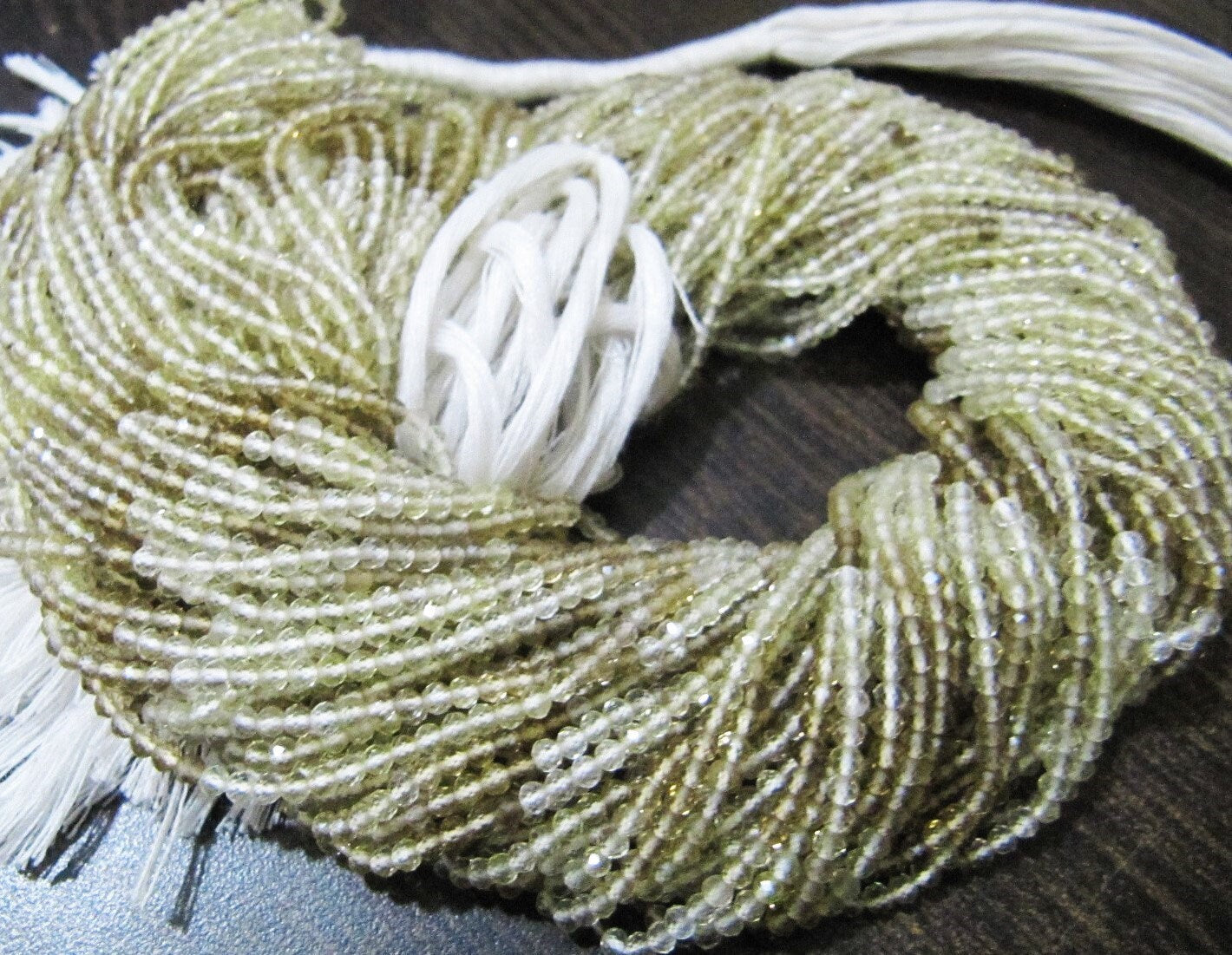 Natural Bear Quartz Shaded Rondelle Faceted 2mm Beads Strand 13 Inch Long High Quality Beads For Jewelry Making Sold Per Strand