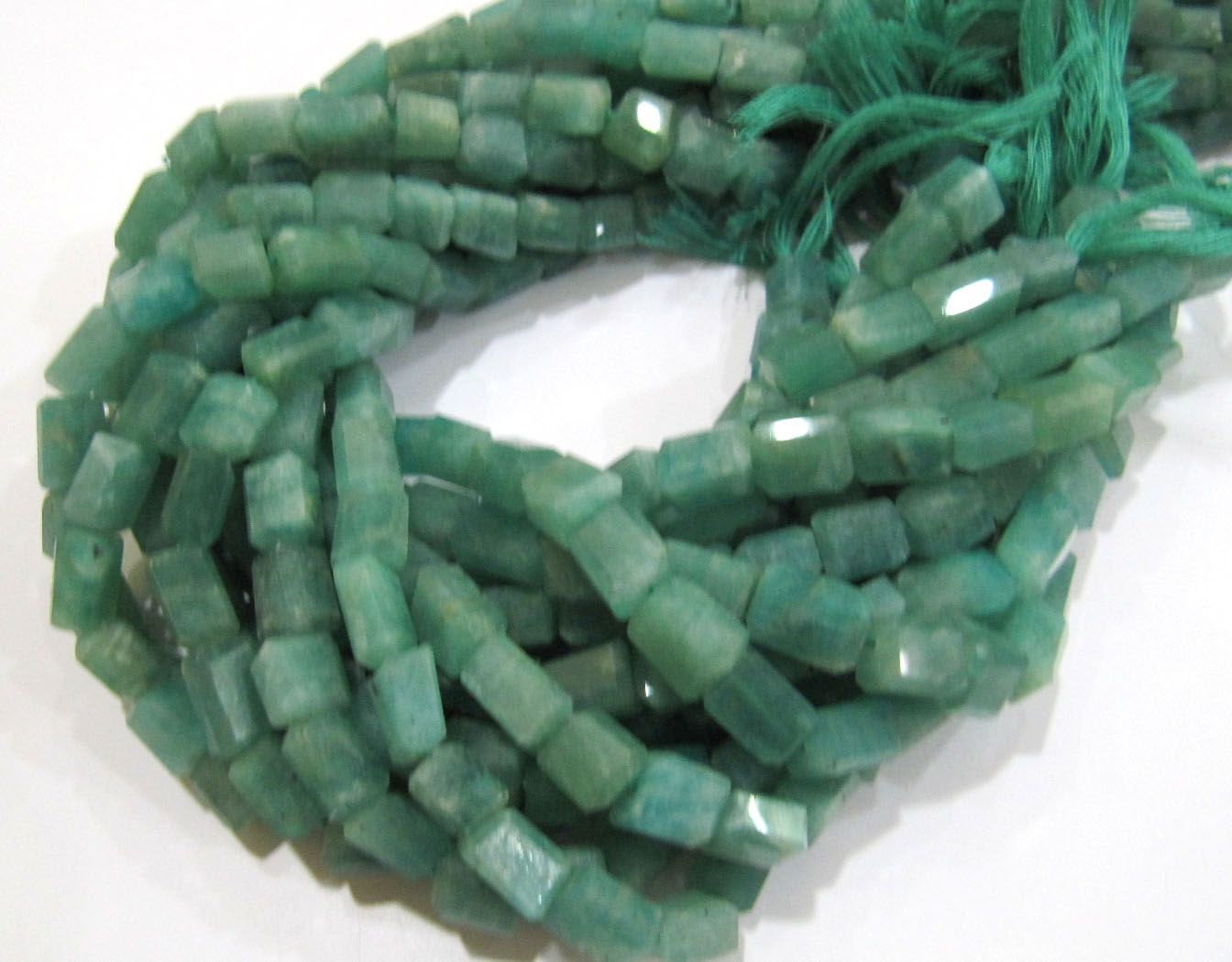 Natural Green Amazonite Nugget Shape Laser Cut Tumbled 8mm To 12mm Beads, Jewelry Making Beads Strand 8 Inches Long Sold Per Strand