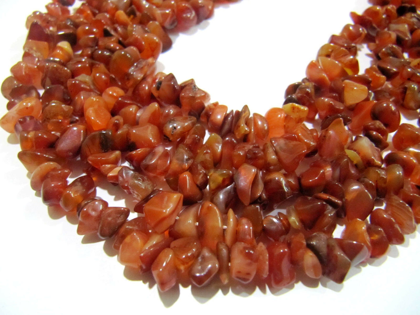 Natural Carnelian Irregular Chip Gravel Uncut Nugget Shape Plain 4mm To 8mm Jewelry Making Beads Strand 34 Inches Long Sold Per Strand