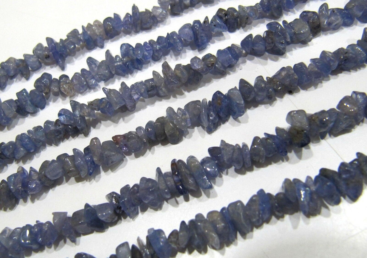Natural Tanzanite Gravel Uncut Nugget 5mm To 8mm Beads Gemstone Jewelry Making Beads Strand 35 Inches Long Sold Per Strand