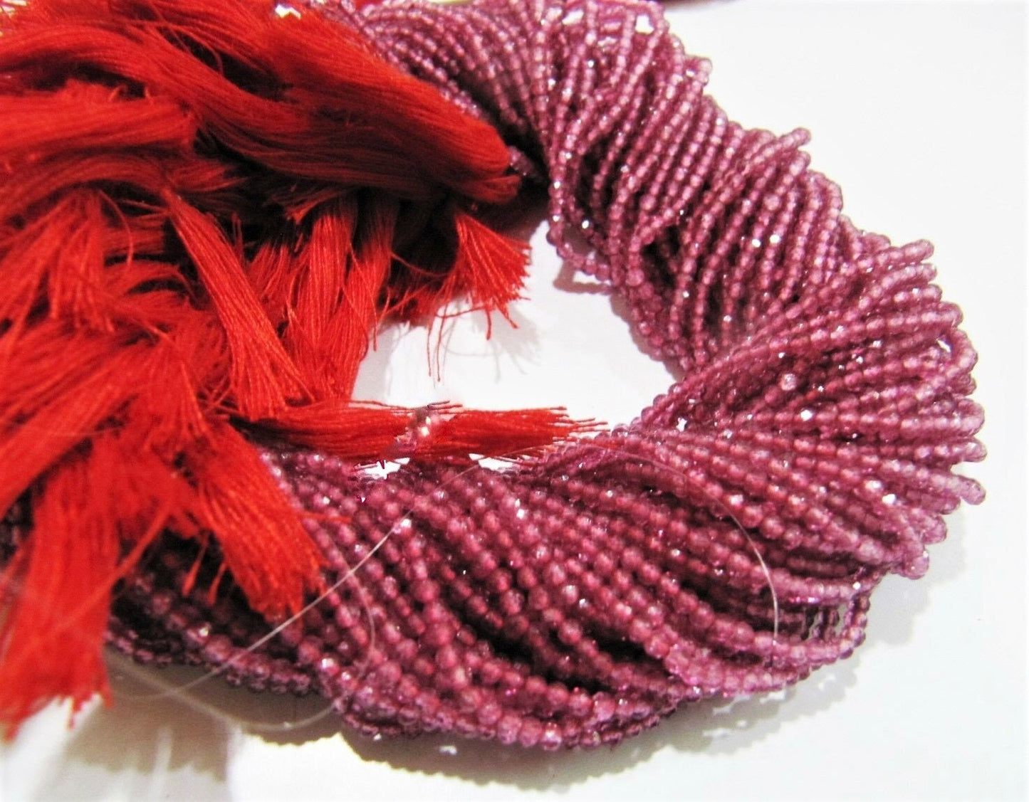 Pink Topaz  Rondelle Faceted Beads 2mm Strand 13 inches long Top Quality Wholesale prices Jewelry making gemstone