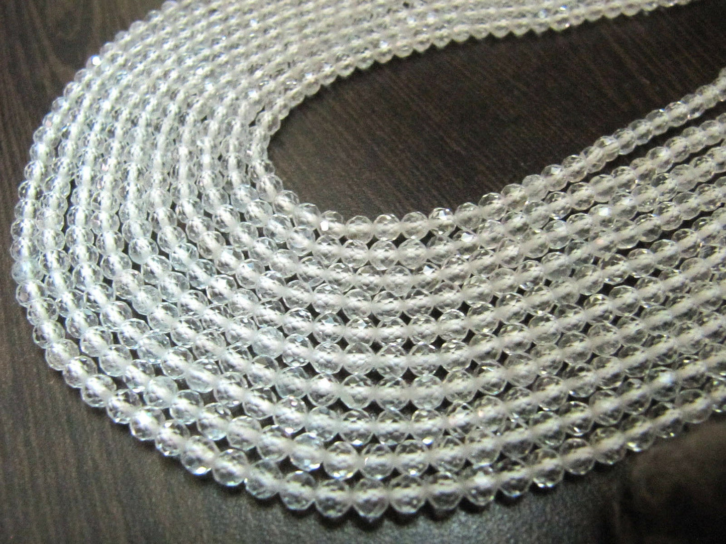 Ceylon Moonstone Rondelle Faceted Size 3mm  Transparent Color Beads For Jewelry Making Strand 13 Inches Long Wholesale Price