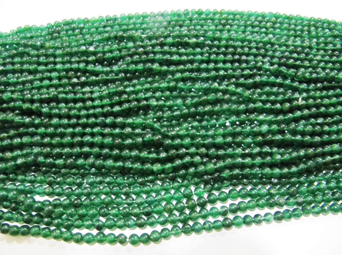 Natural Genuine Green Aventurine Round Plain Smooth 4-5mm Beads Green Color Beads For Jewelry Making Sold Per Strand 13 Inches Long
