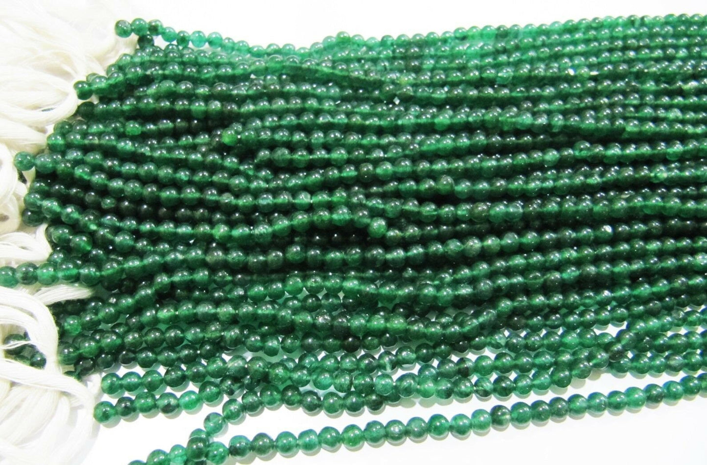 Natural Genuine Green Aventurine Round Plain Smooth 4-5mm Beads Green Color Beads For Jewelry Making Sold Per Strand 13 Inches Long