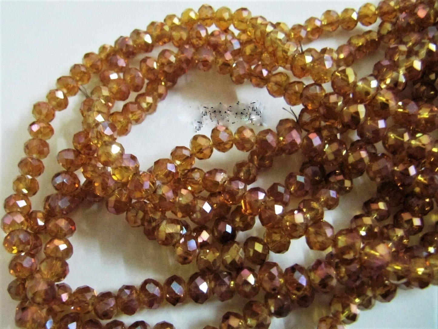 Titanium Coated Hessonite Color Hydro Quartz 6mm Size Rondelle Faceted Beads Beautiful Jewelry Beads Wholesale Prices