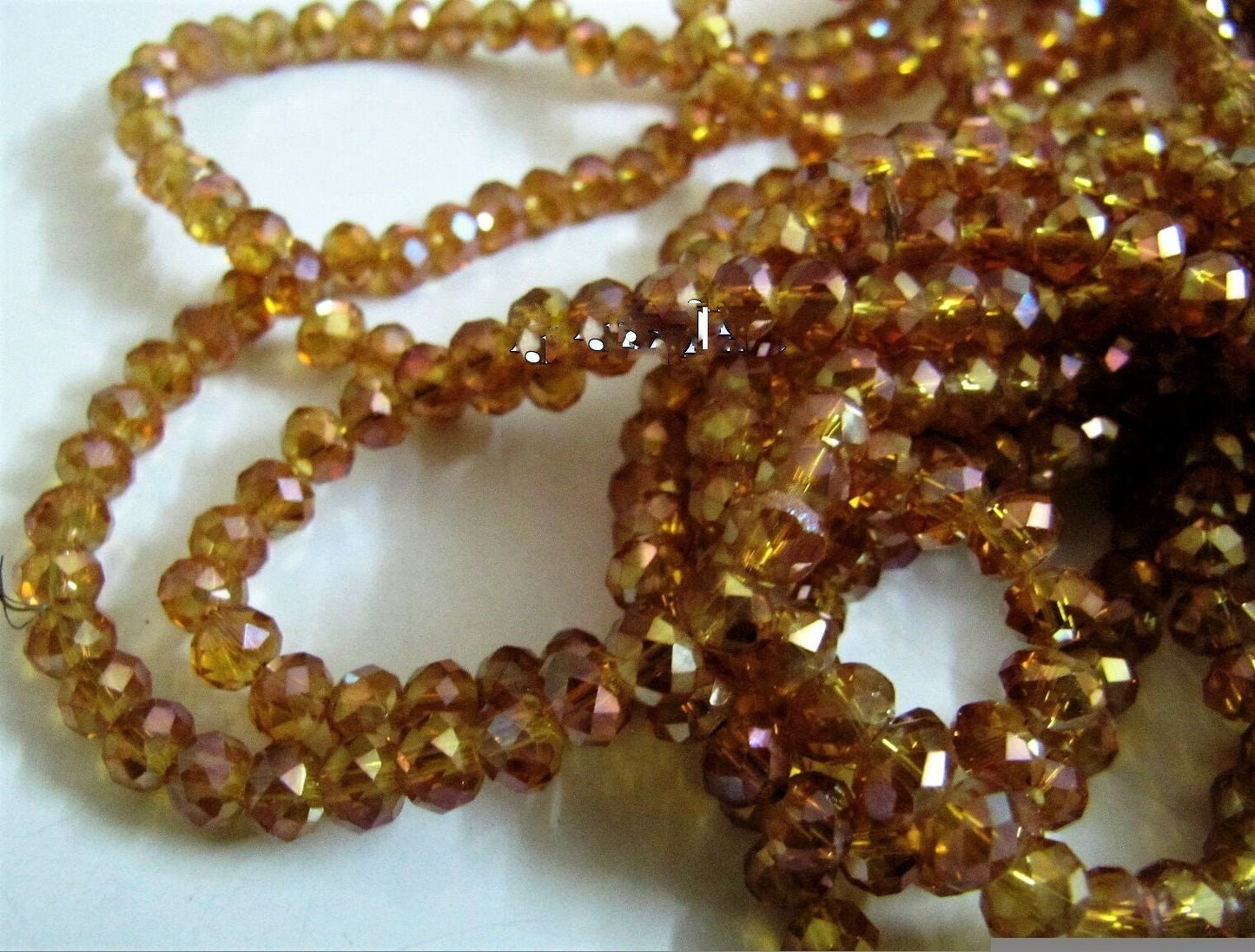 Titanium Coated Hessonite Color Hydro Quartz 6mm Size Rondelle Faceted Beads Beautiful Jewelry Beads Wholesale Prices