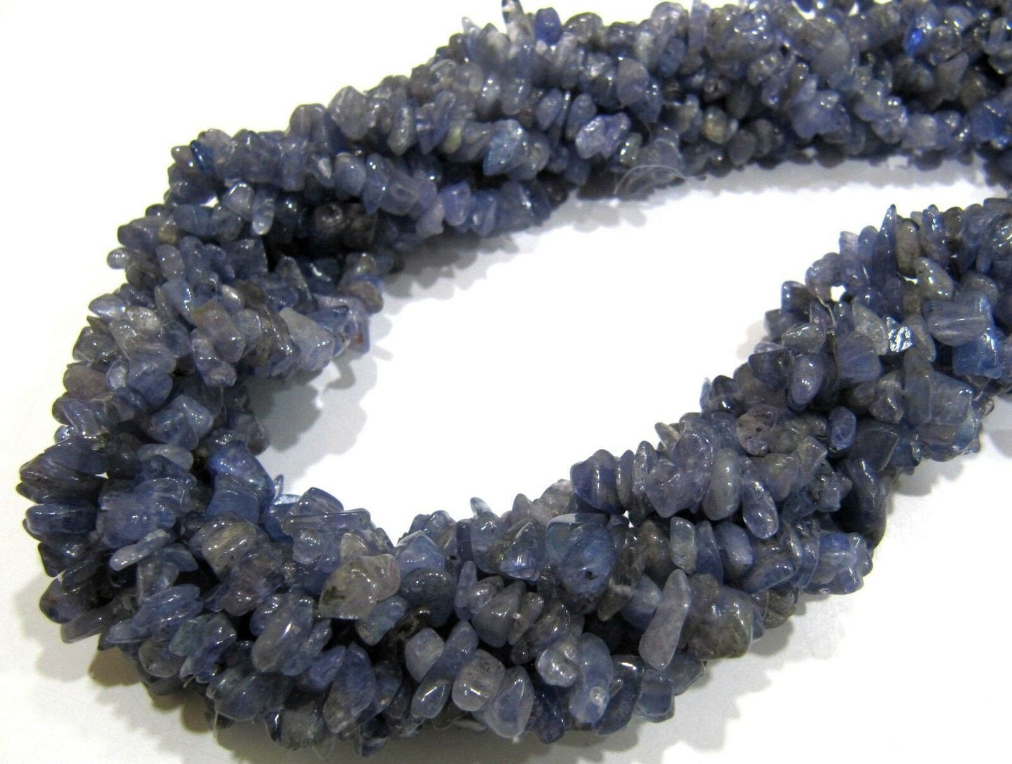 Natural Tanzanite Gravel Uncut Nugget 5mm To 8mm Beads Gemstone Jewelry Making Beads Strand 35 Inches Long Sold Per Strand
