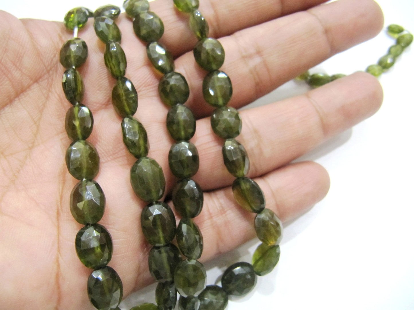 Natural Vessonite Garnet Oval Briolette Beads Size 6x8mm to 10x14mm Strand 4 inches  sold per Strand Rare Gemstones High Quality Beads