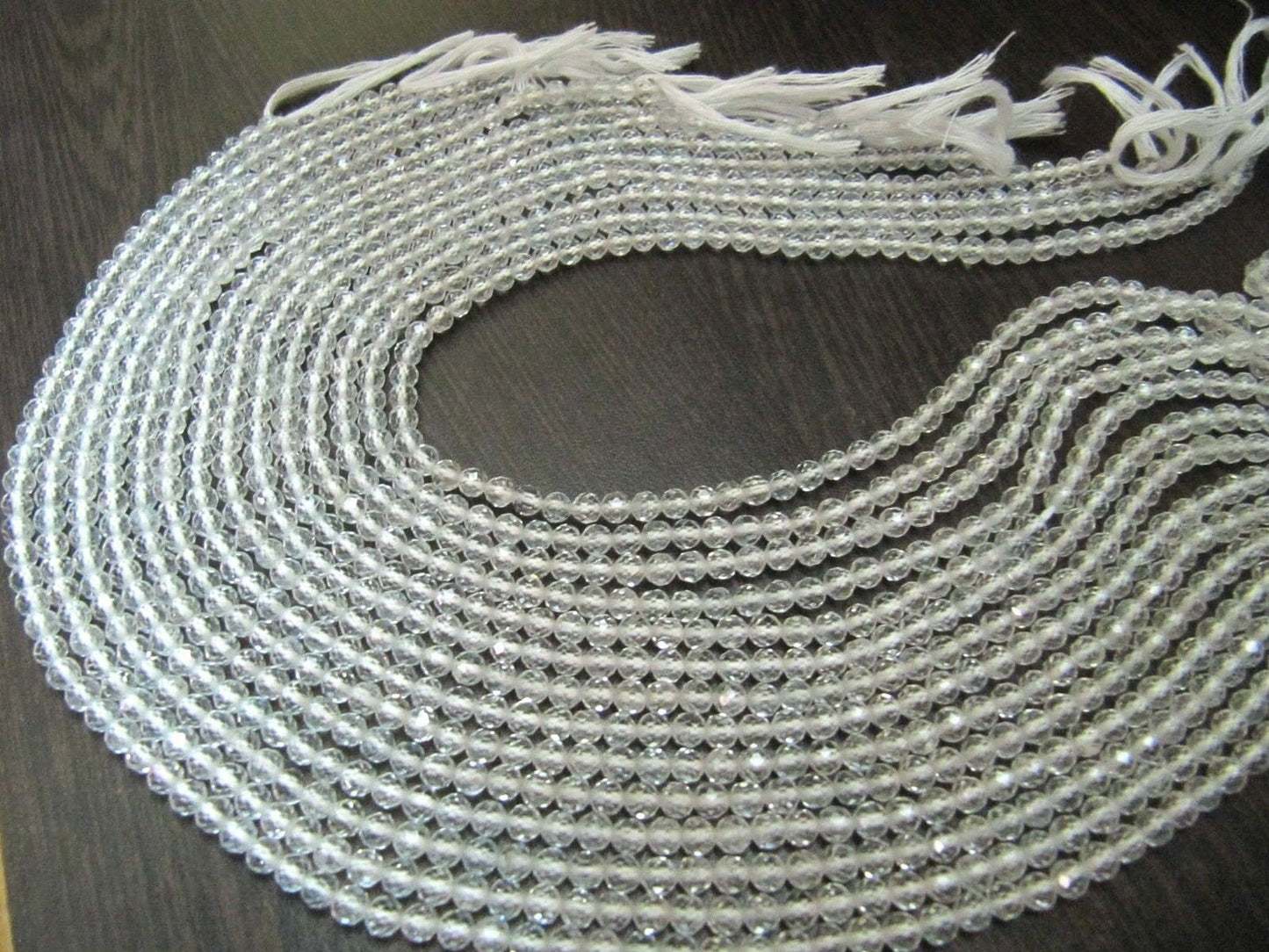 Ceylon Moonstone Rondelle Faceted Size 3mm  Transparent Color Beads For Jewelry Making Strand 13 Inches Long Wholesale Price