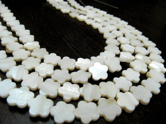 Natural Mother of  Pearl Star Flower Shape 12mm beads Strand 16 inches long Wholesale Price jewelry making gemstone