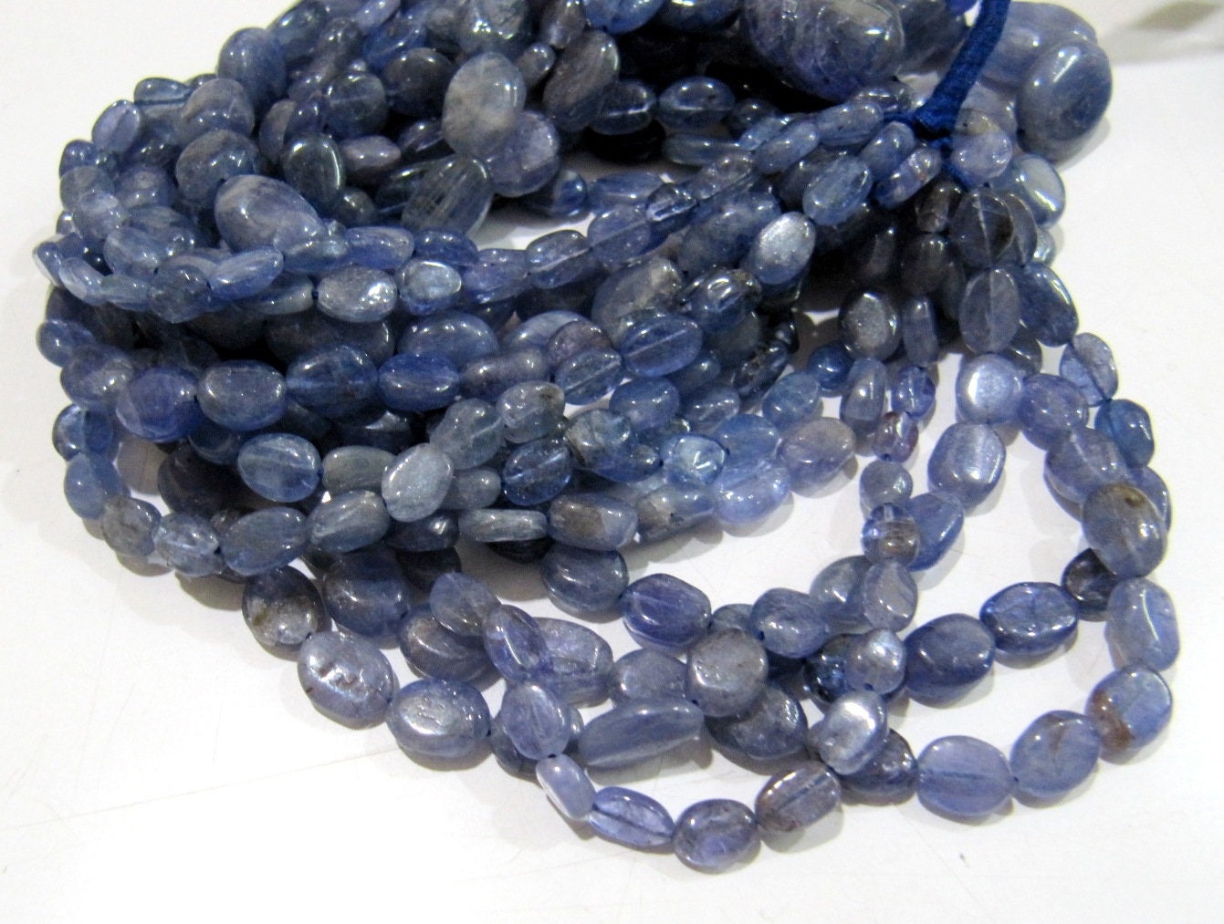 Natural Tanzanite Plain Smooth Oval Shape Beads Size 7mm to 9mm Strand 8 inches long Jewelry making gemstone wholesale Prices
