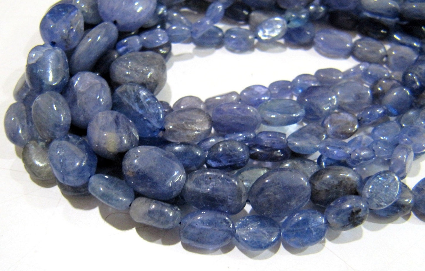 Natural Tanzanite Plain Smooth Oval Shape Beads Size 7mm to 9mm Strand 8 inches long Jewelry making gemstone wholesale Prices