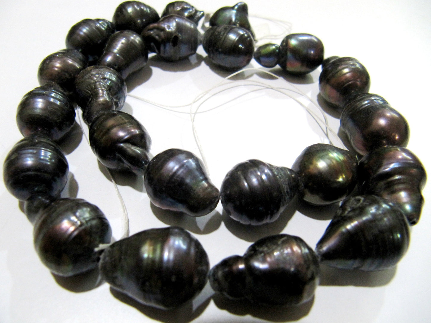 Natural Black Pearl Baroque Shape Beads Genuine Nugget Shape Fresh Water Pearl Beads Size 15 to 20mm approx. Strand 15-16 inch long