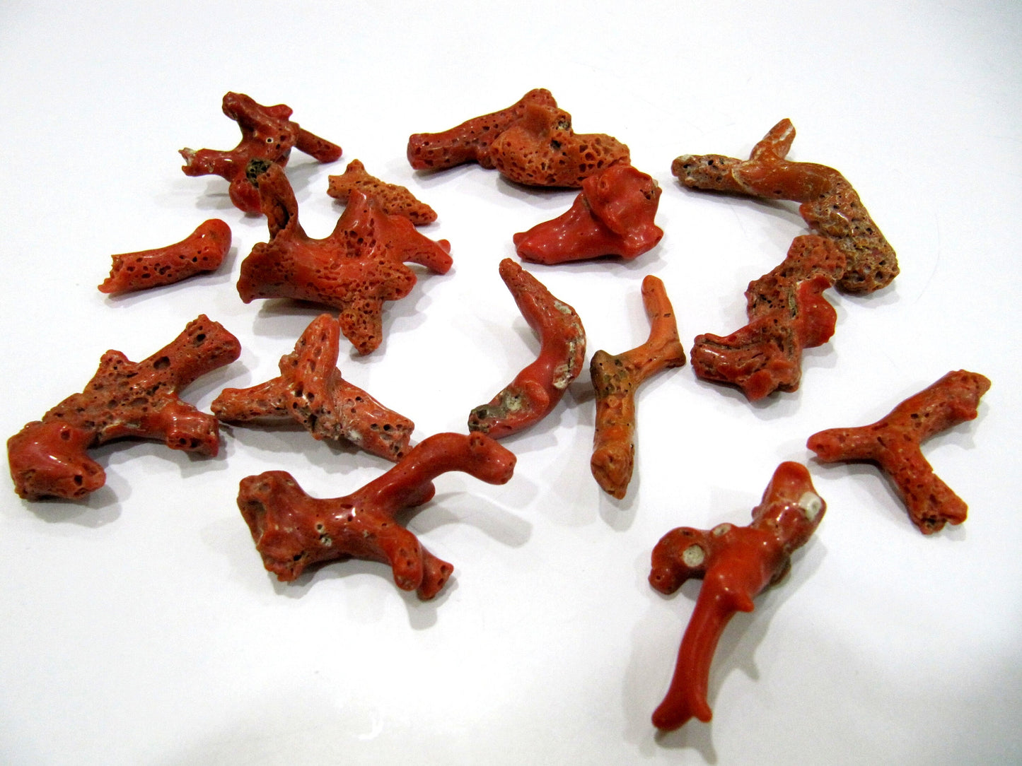 Natural Italian Coral Free Shape Nuggets 2 to 3 inches Long Coral Branch Birth Gemstone Sold per one piece Wholesale Prices