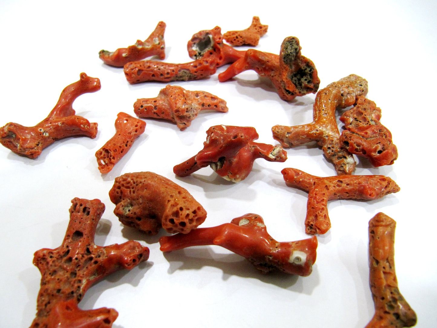 Natural Italian Coral Free Shape Nuggets 2 to 3 inches Long Coral Branch Birth Gemstone Sold per one piece Wholesale Prices