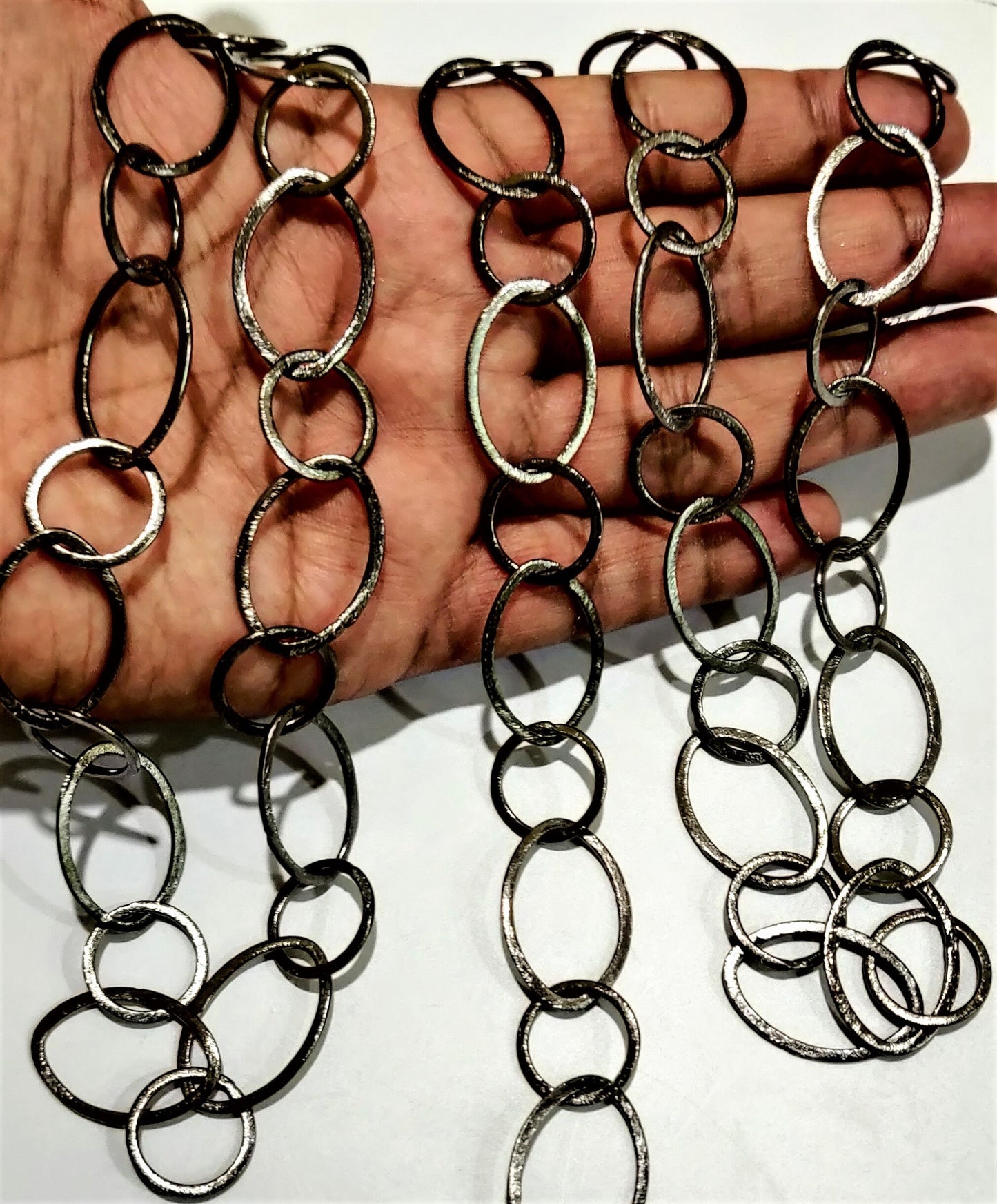 Black Plated Big & Thick Marquise 30mm*19mm  Link Chain Sold Per Foot Jewellery Making Wholesale Rate Chains Gun Metal Finished Jewelry