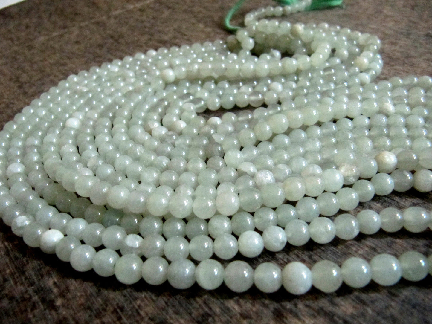 Natural Green Aventurine Round Ball Shape Size 6-7mm Plain Smooth Beads Strand 13 Inches Long  Gemstone Beads For jewelry making