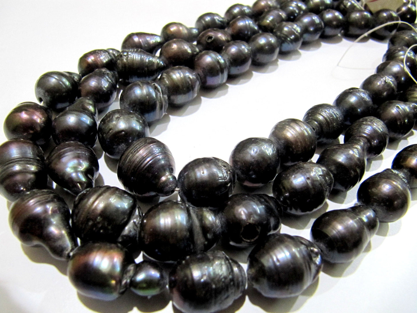 Natural Black Pearl Baroque Shape Beads Genuine Nugget Shape Fresh Water Pearl Beads Size 15 to 20mm approx. Strand 15-16 inch long