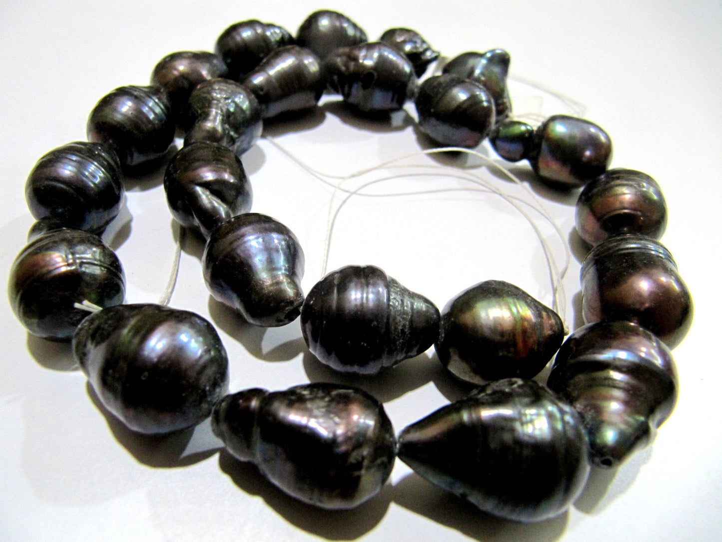 Natural Black Pearl Baroque Shape Beads Genuine Nugget Shape Fresh Water Pearl Beads Size 15 to 20mm approx. Strand 15-16 inch long