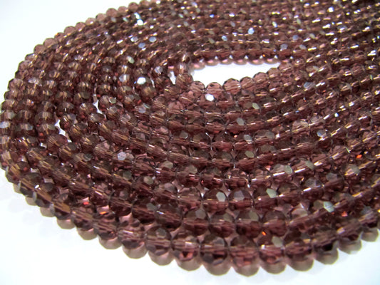 Garnet Color Hydro Quartz Rondelle Micro Faceted 6mm Size Beads  Approx. 150 Beads per Strand Jewelry Beads in Wholesale Price