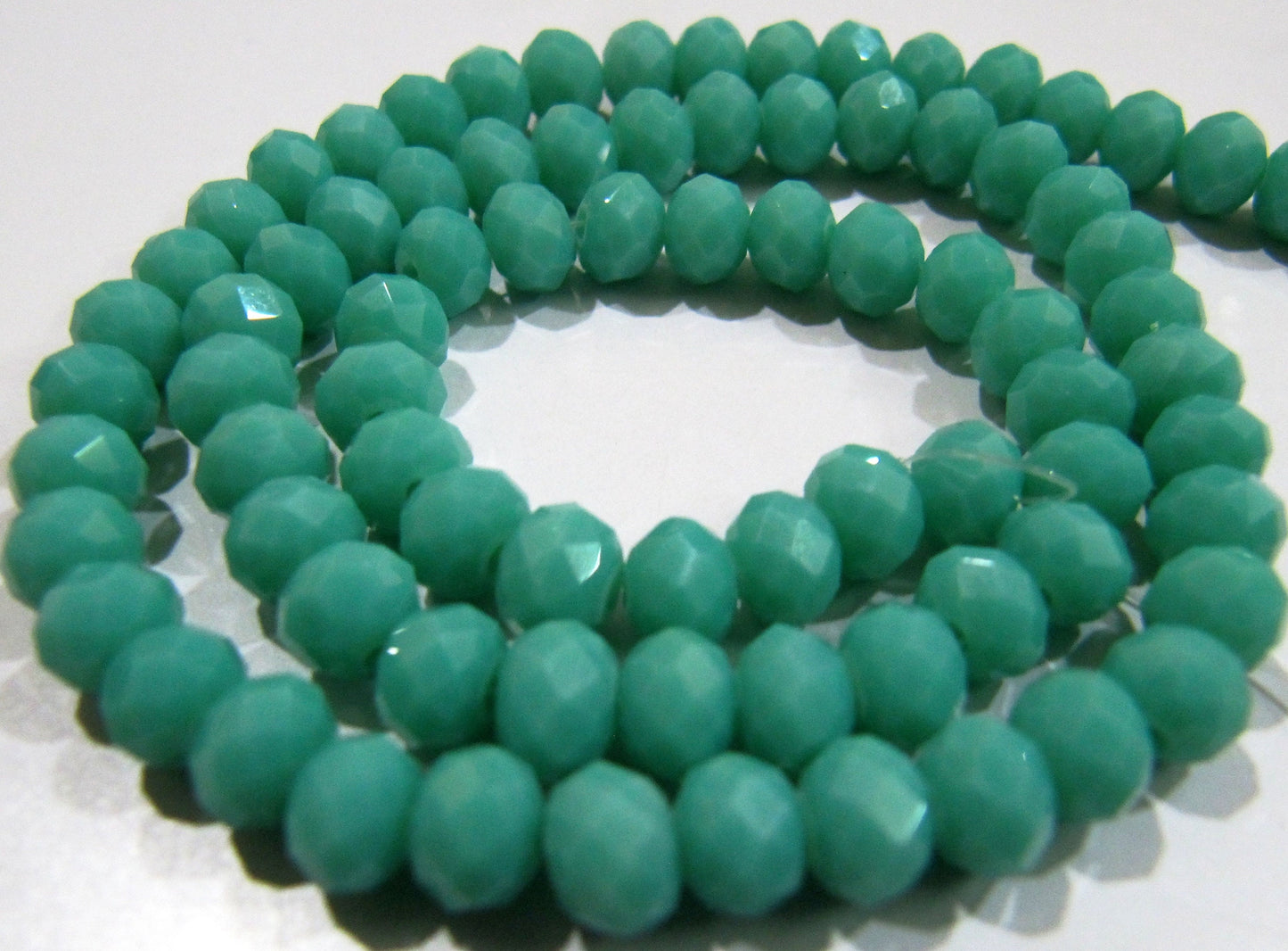 Amazonite Hydro quartz Rondelle Micro Faceted 6mm Beads Strand 17 inches long approx. 100 Beads per Strand Wholesale Prices