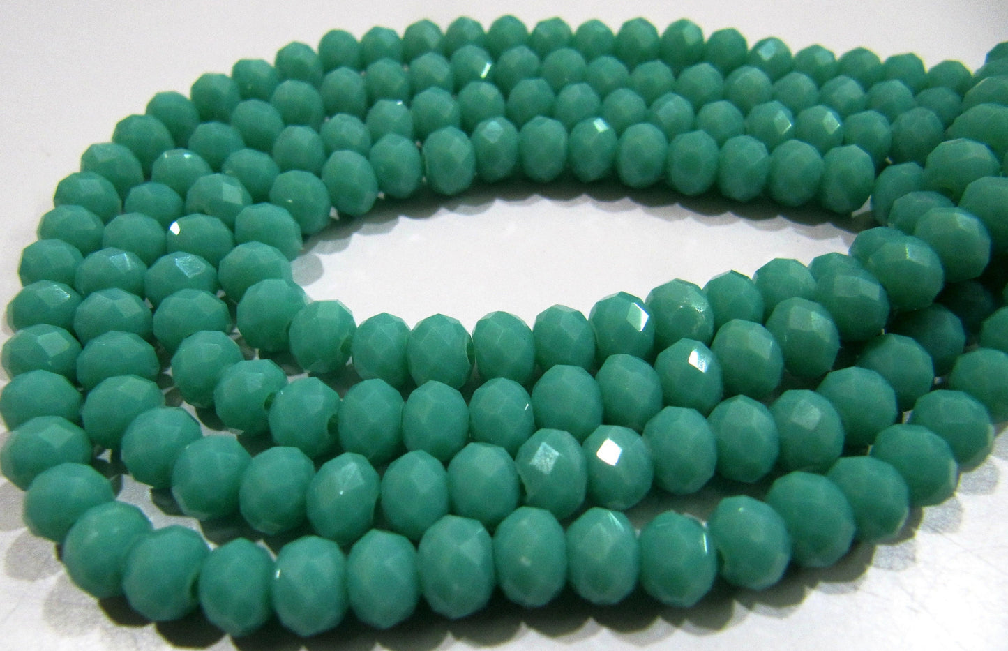 Amazonite Hydro quartz Rondelle Micro Faceted 6mm Beads Strand 17 inches long approx. 100 Beads per Strand Wholesale Prices
