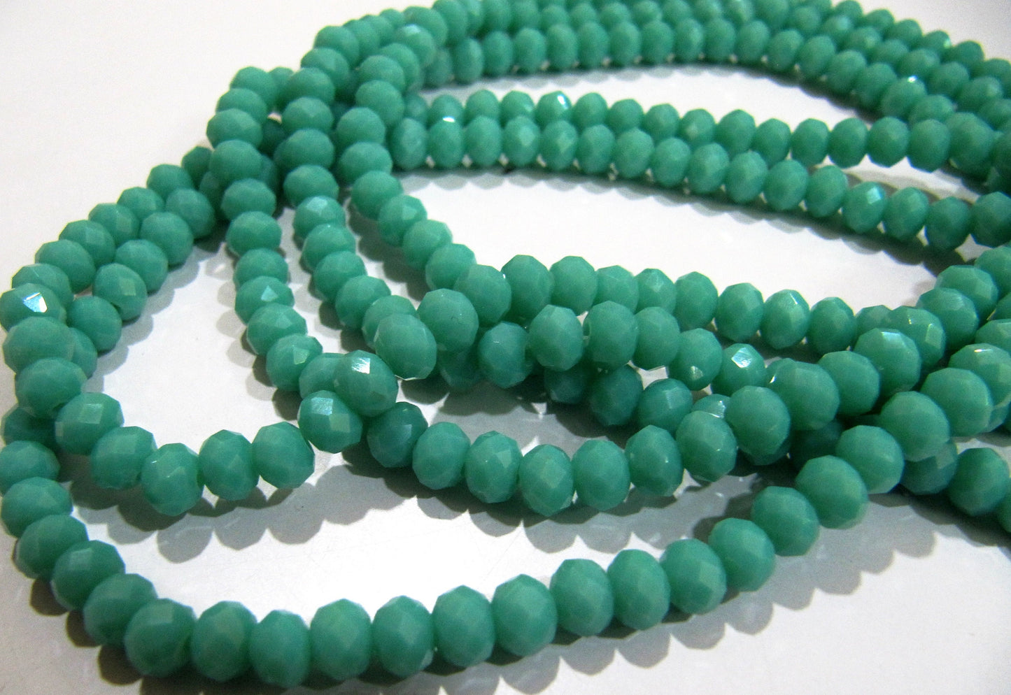 Amazonite Hydro quartz Rondelle Micro Faceted 6mm Beads Strand 17 inches long approx. 100 Beads per Strand Wholesale Prices