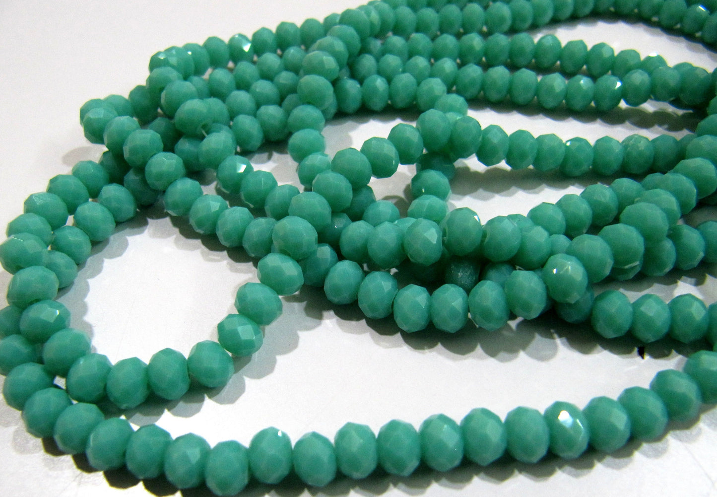 Amazonite Hydro quartz Rondelle Micro Faceted 6mm Beads Strand 17 inches long approx. 100 Beads per Strand Wholesale Prices