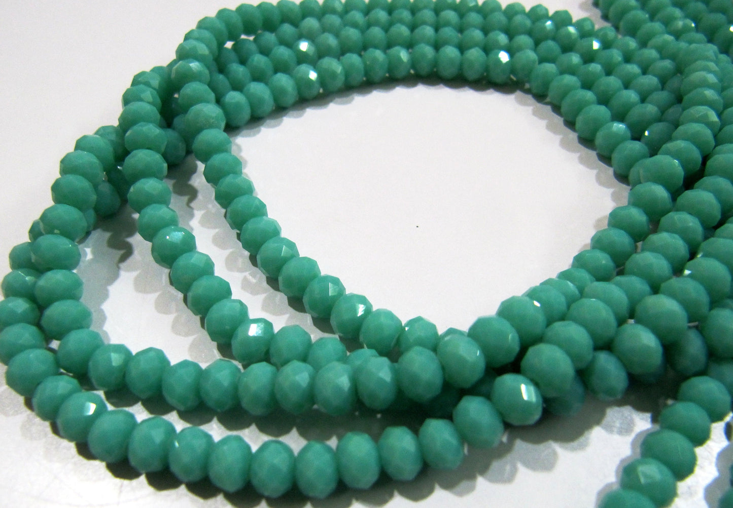 Amazonite Hydro quartz Rondelle Micro Faceted 6mm Beads Strand 17 inches long approx. 100 Beads per Strand Wholesale Prices