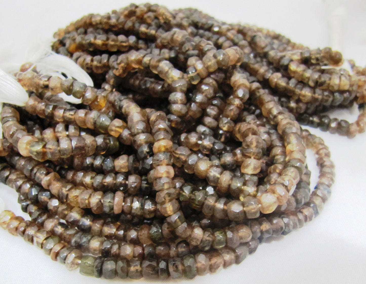 Natural Andalusite Rondelle faceted Approx 5mm Size Beads  Strand 13 inches Long Jewelry making gemstone beads Sold per Strand