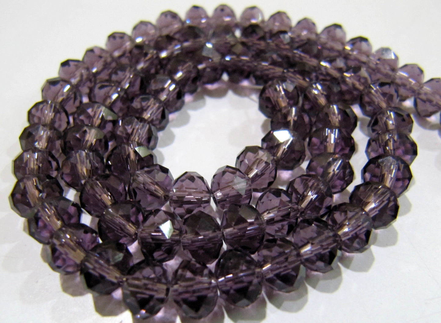 Amethyst Color Hydro Quartz Rondelle Micro Faceted 4mm Size Beads  Approx. 150 Beads per Strand Jewelry Beads in Wholesale Price