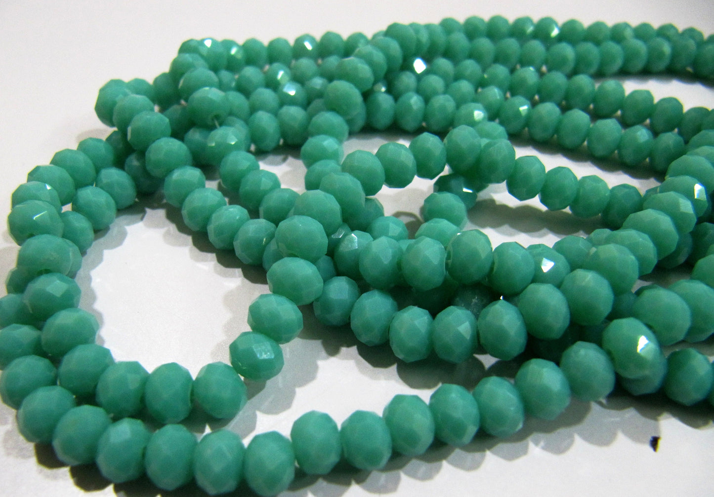 Amazonite Hydro quartz Rondelle Micro Faceted 6mm Beads Strand 17 inches long approx. 100 Beads per Strand Wholesale Prices