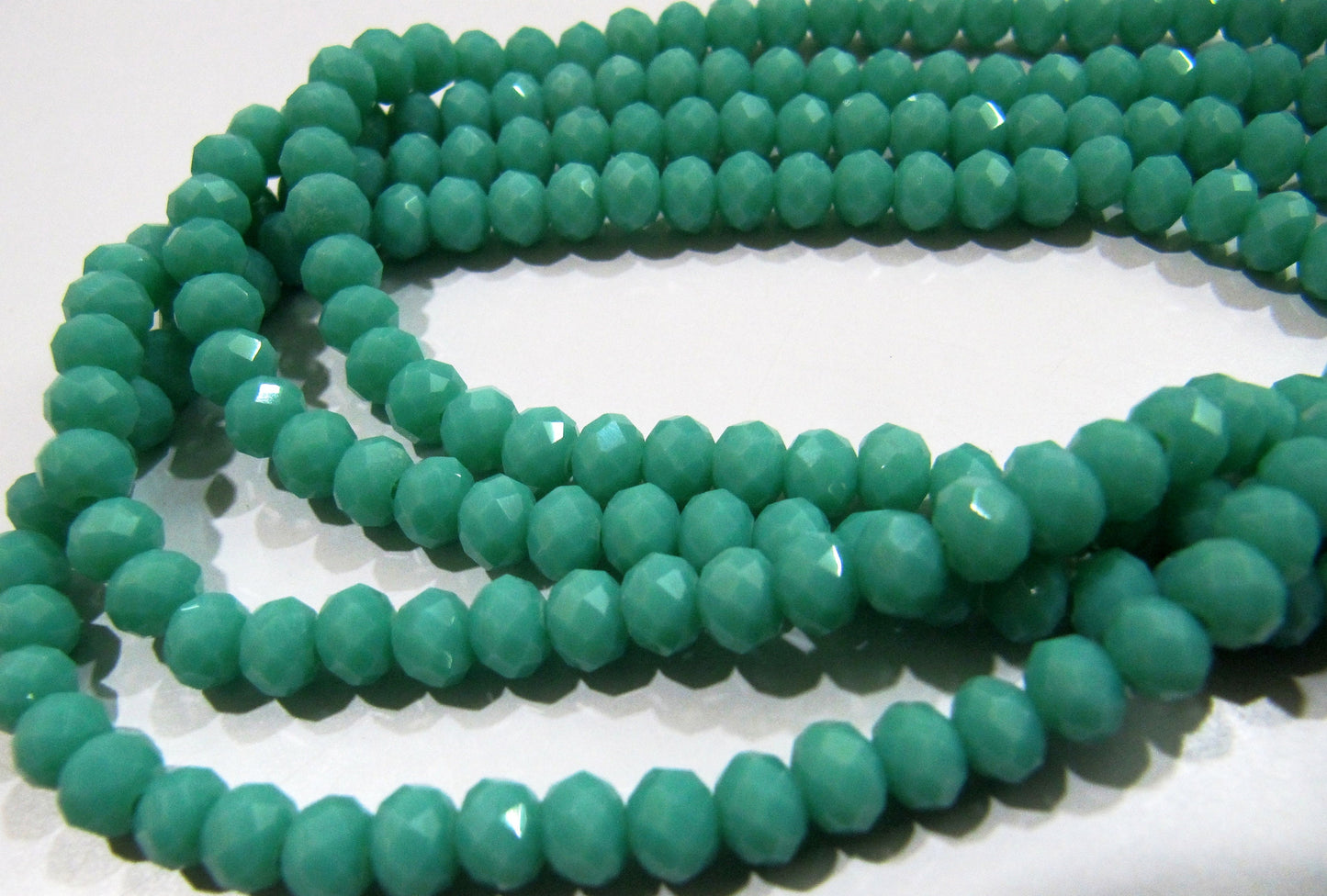 Amazonite Hydro quartz Rondelle Micro Faceted 6mm Beads Strand 17 inches long approx. 100 Beads per Strand Wholesale Prices