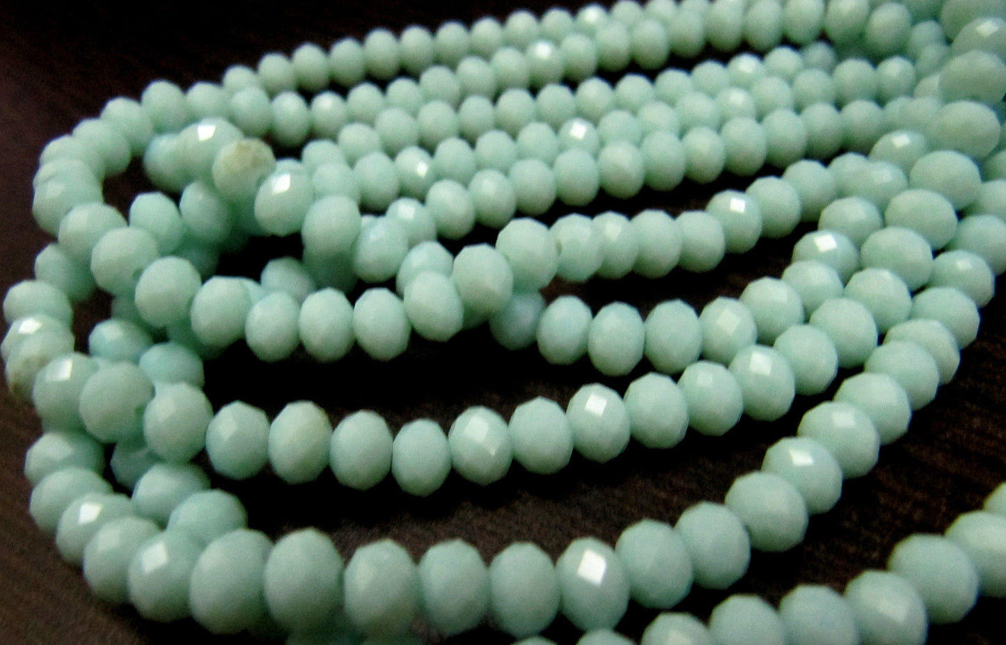 Light Amazonite Hydro quartz Rondelle Micro Faceted 6mm Beads Strand 17 inches long approx. 100 Beads per Strand Wholesale Prices
