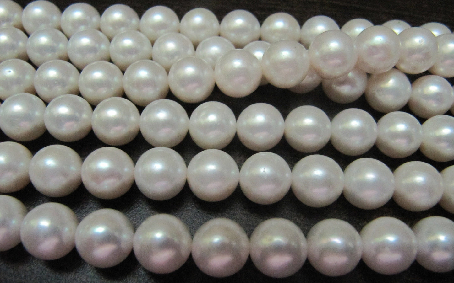 Natural White Pearl Round Ball shape 10-11mm Top Quality Beads Sold per strand 15-16 inches long Birthstone Beads Jewelry Making Gemstones
