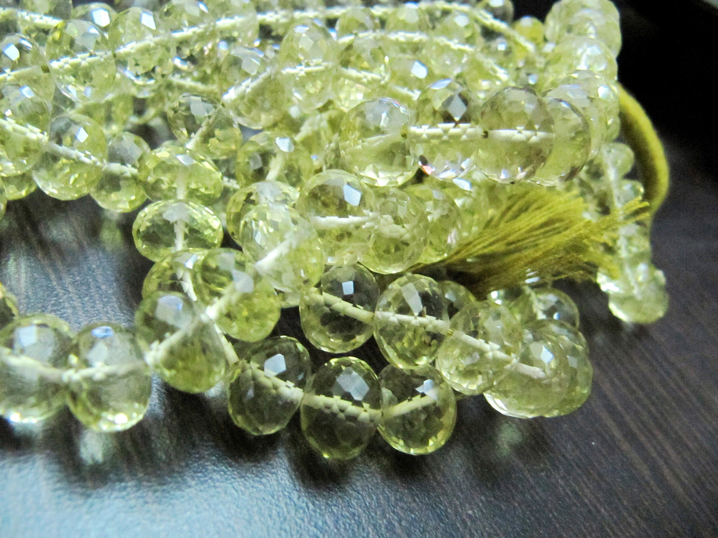 Natural Lemon Quartz Rondelle Faceted 7 to 10 mm Gemstone Beads Strand 8 inches long Wholesale Prices Jewelry making Healing crystals