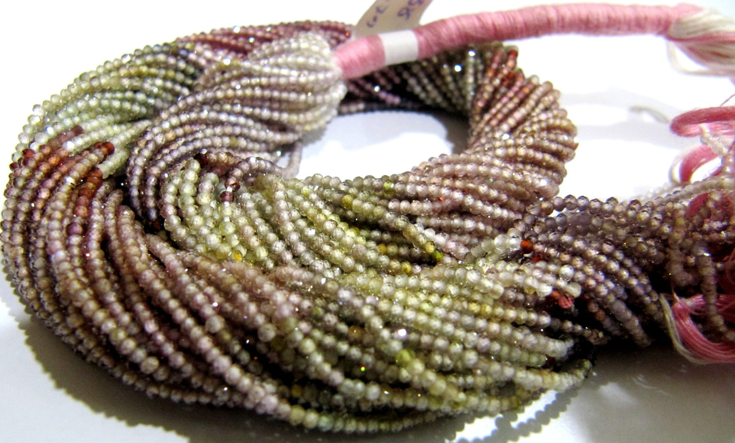 Natural Tundra Sapphire 2mm Rondelle Micro faceted Gemstone Beads Strand 13 Inches Long Best Quality Beads Sold Per Strand