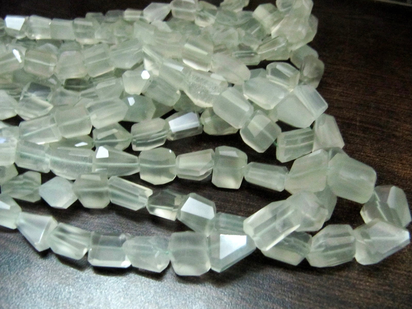 Natural Green Strawberry Quartz Nugget Shape Laser Cut 10mm To 12mm Beads Jewelry Making Beads Strand 8 Inches Long Sold Per Strand