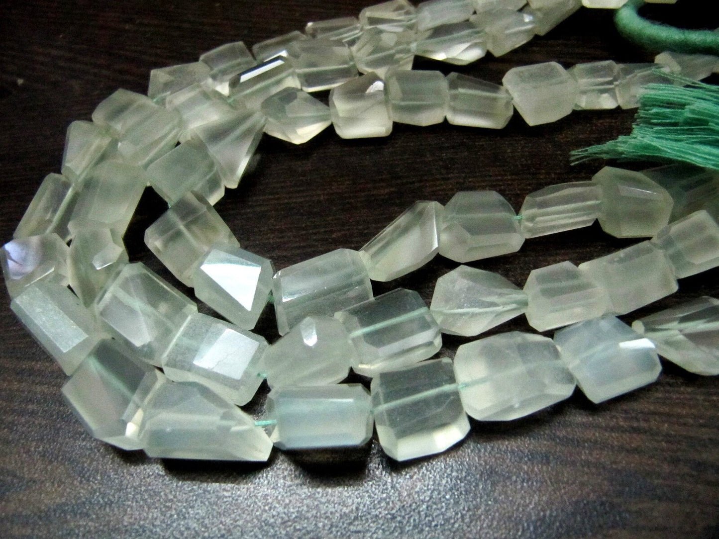 Natural Green Strawberry Quartz Nugget Shape Laser Cut 10mm To 12mm Beads Jewelry Making Beads Strand 8 Inches Long Sold Per Strand