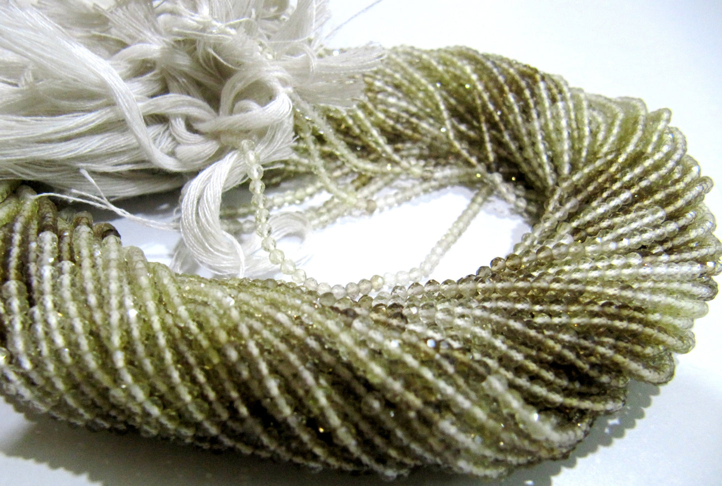 Natural Bio Lemon Quartz 2.5mm Rondelle Micro faceted Gemstone Beads Strand 13 Inches Long Best Quality Beads Sold Per Strand