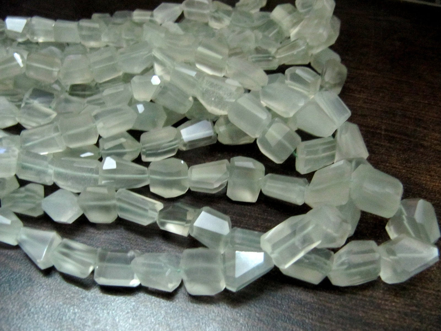 Natural Green Strawberry Quartz Nugget Shape Laser Cut 10mm To 12mm Beads Jewelry Making Beads Strand 8 Inches Long Sold Per Strand