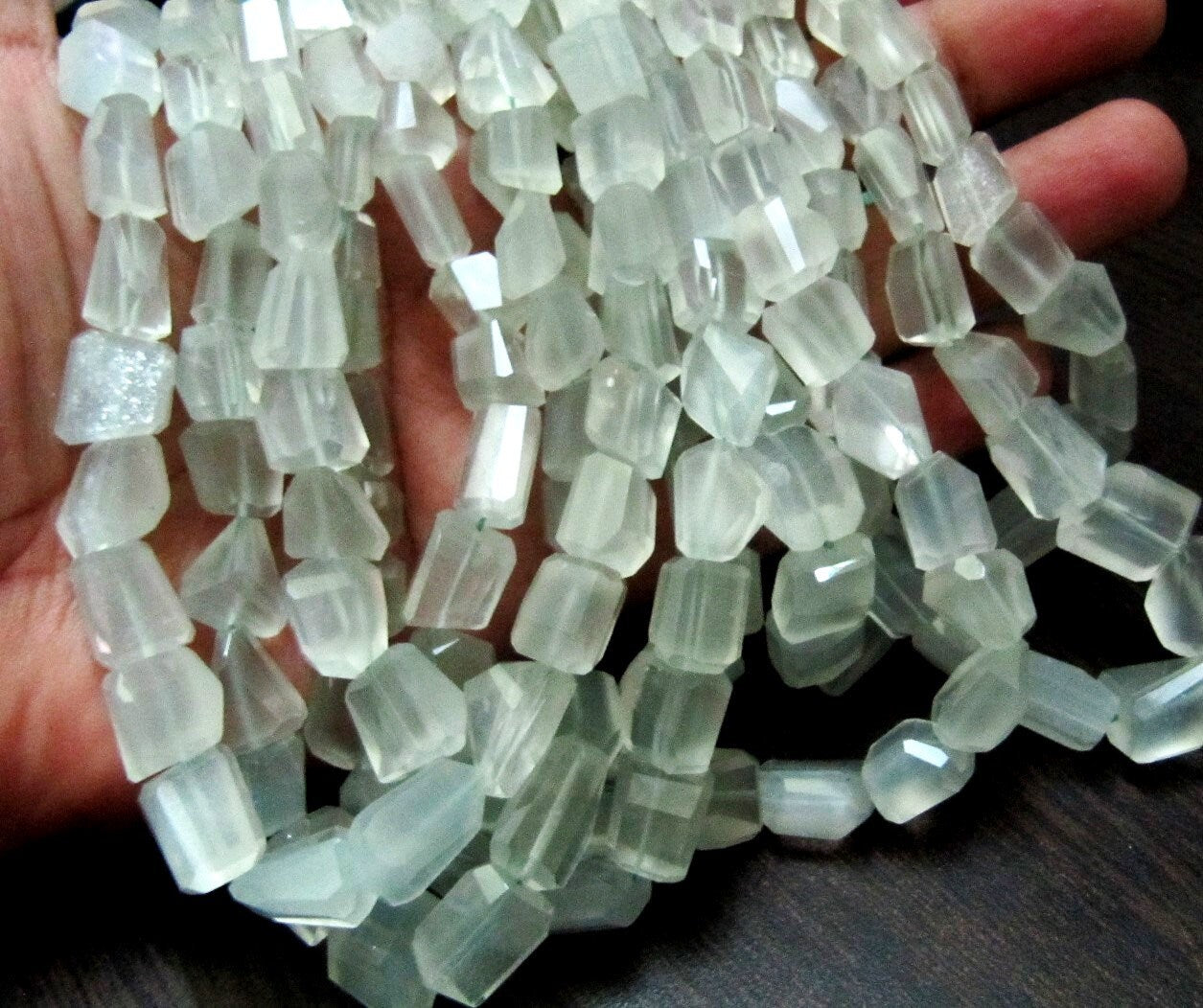 Natural Green Strawberry Quartz Nugget Shape Laser Cut 10mm To 12mm Beads Jewelry Making Beads Strand 8 Inches Long Sold Per Strand