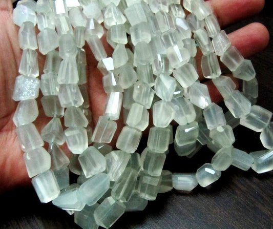 Natural Green Strawberry Quartz Nugget Shape Laser Cut 10mm To 12mm Beads Jewelry Making Beads Strand 8 Inches Long Sold Per Strand