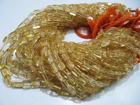 Natural Citrine Chiclet Rectangle shape Plain Smooth  8mm to 10mm Beads Strand 14 inches long Gemstone top Quality beads Wholesale Prices