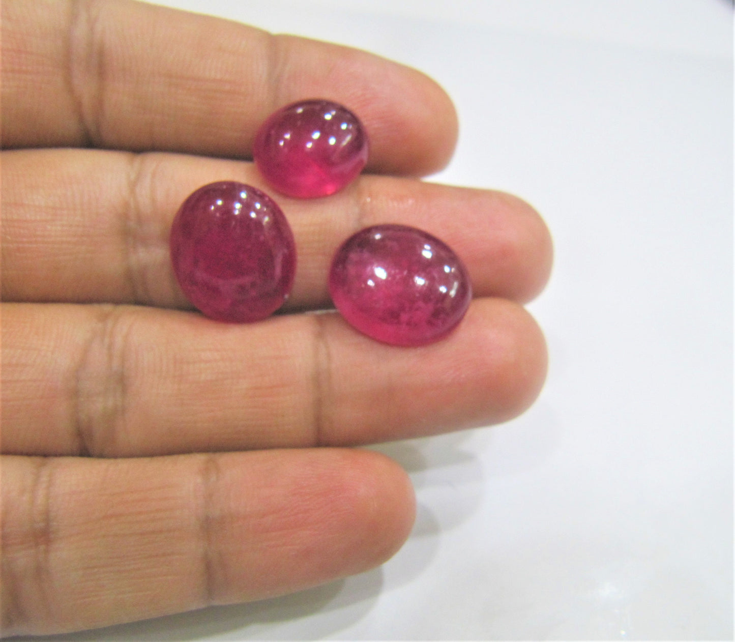 Certified  Natural Ruby Oval Cabochon Gemstones for Ring or other jewellery Choose the size & weight  Genuine July Birthstone
