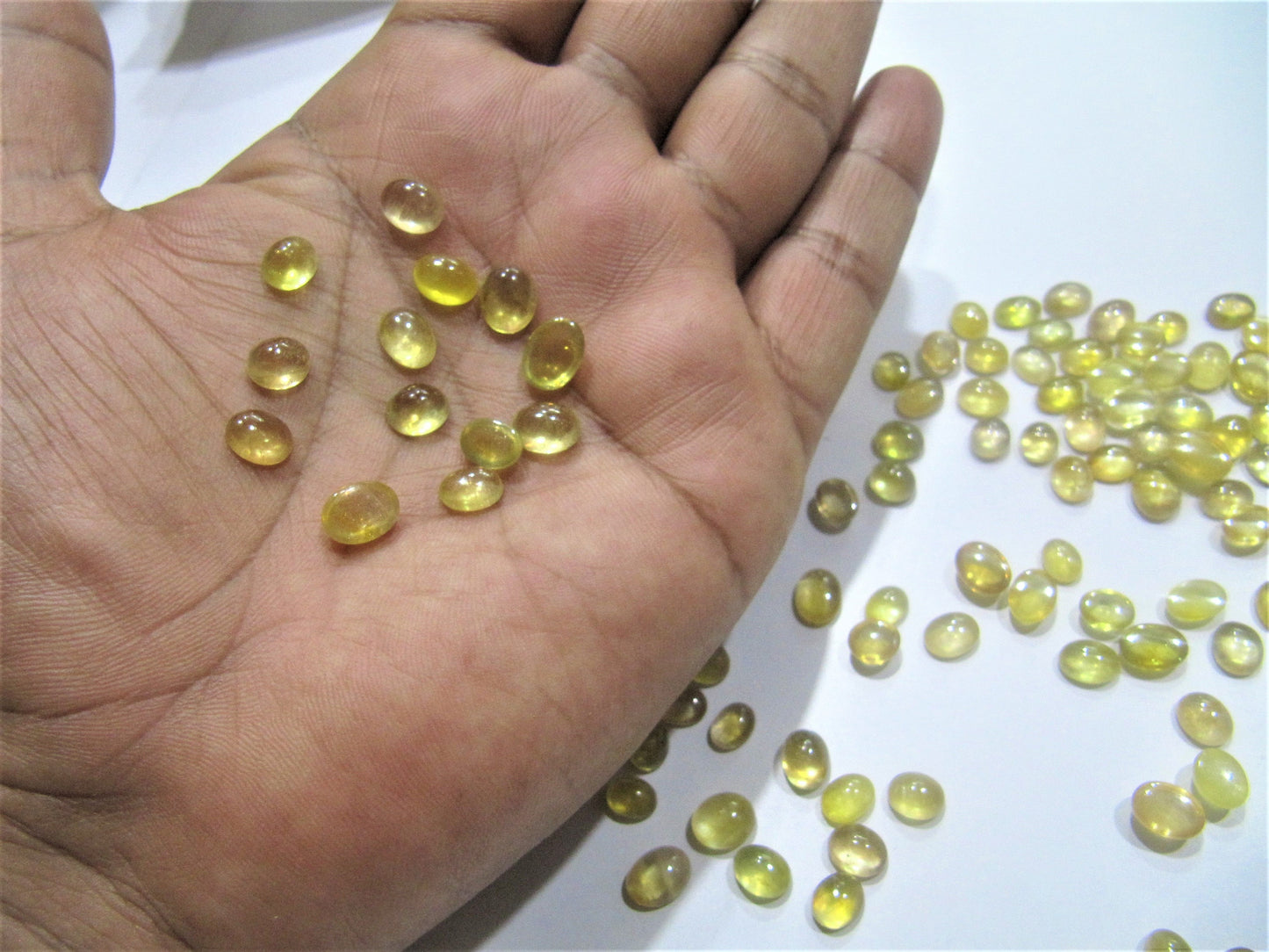 Certified  Natural Yellow Sapphire Oval Cabochon Gemstones for Ring or other jewellery Choose the size  Genuine September Birthstone
