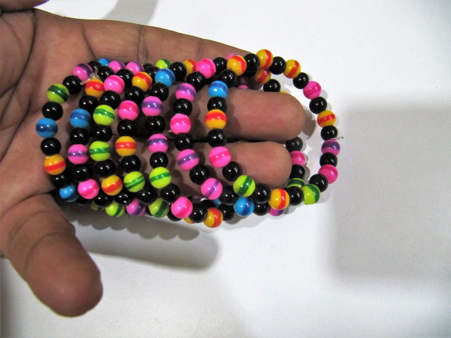Multi Color 6mm Round beaded Kids Bracelet Stretch Bracelet Unisex Bracelet Crystal Bracelet Healing Crystals and Stones