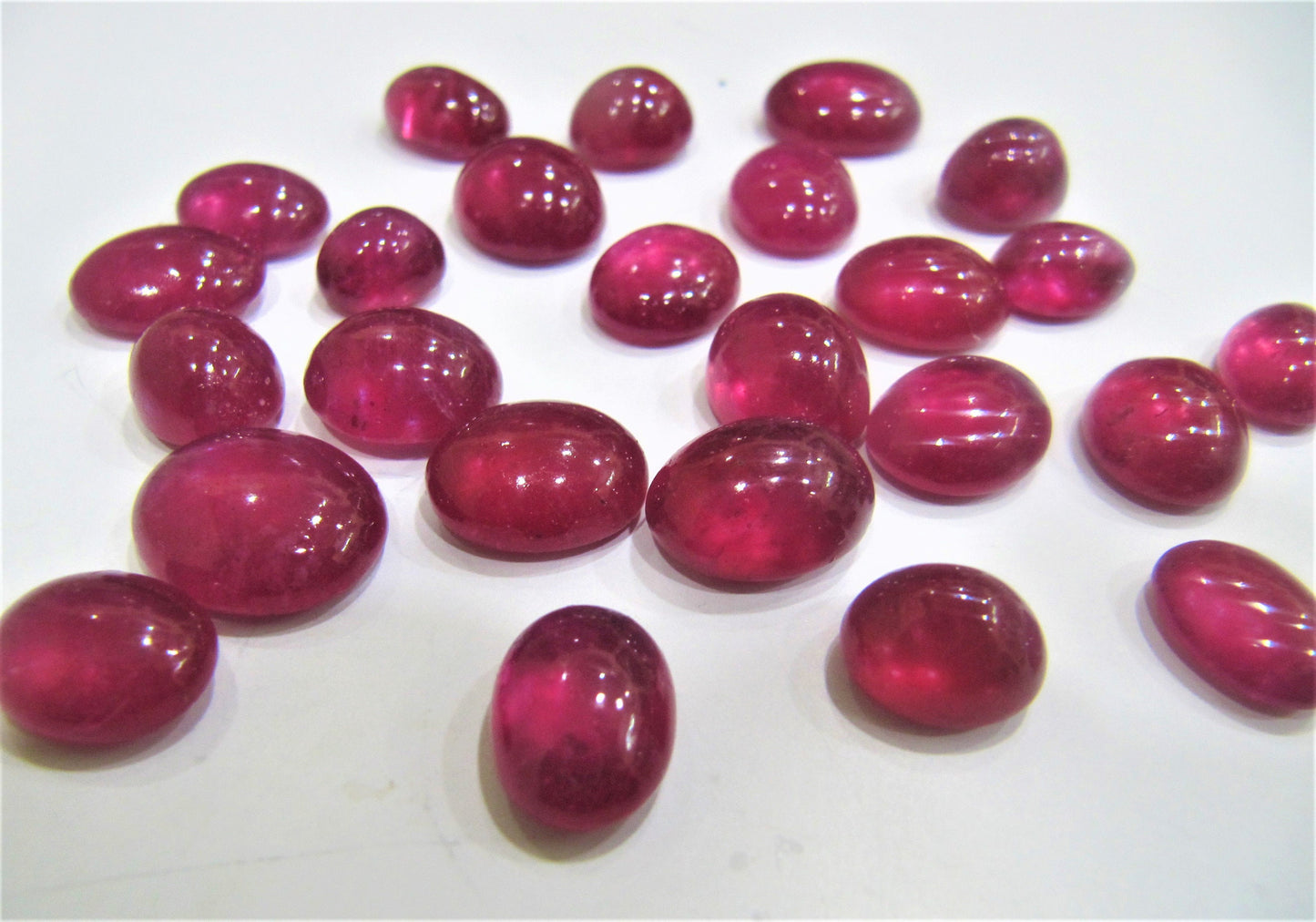 Certified  Natural Ruby Oval Cabochon Gemstones for Ring or other jewellery Choose the size & weight  Genuine July Birthstone