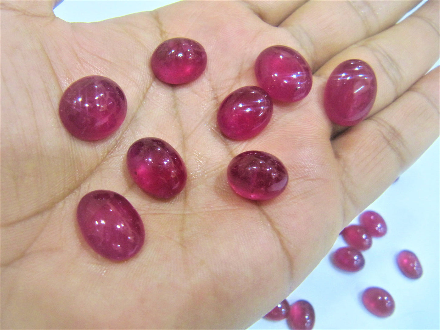 Certified  Natural Ruby Oval Cabochon Gemstones for Ring or other jewellery Choose the size & weight  Genuine July Birthstone